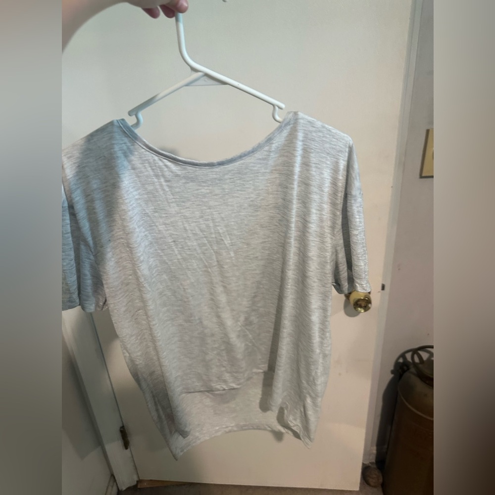 Grey relaxed oversized tee